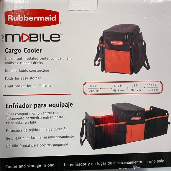 RUBBERMAID Cargo Cooler Organizer Folding Collapsible - Picture 3 of 4